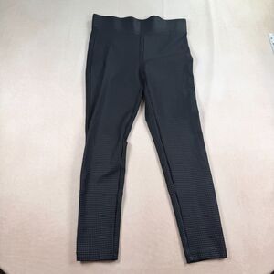 LOFT Pants Womens SP Small Petite Black Gray Houndstooth Pull On Skinny Stretch